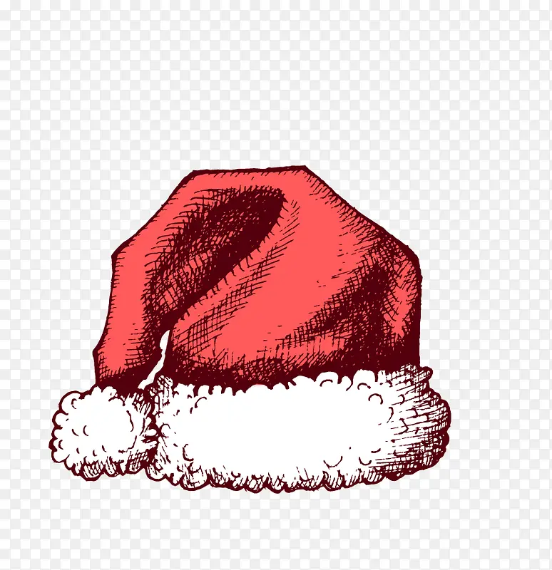 手绘圣诞帽