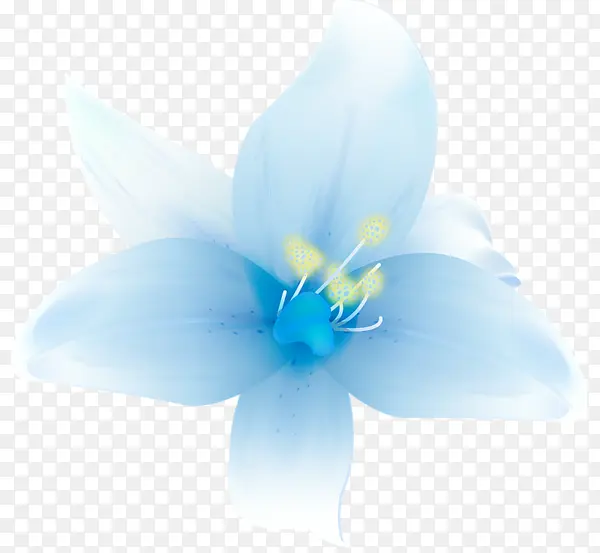 蓝色高清创意花卉植物合成效果