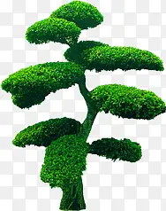 创意高清环境渲染绿色植物