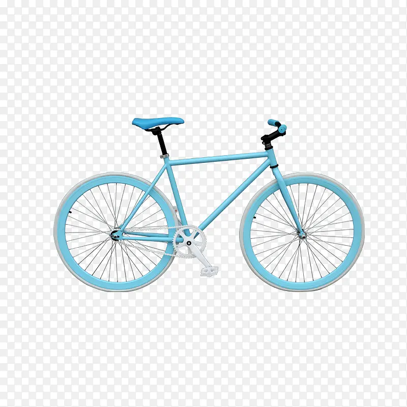 蓝色自行车