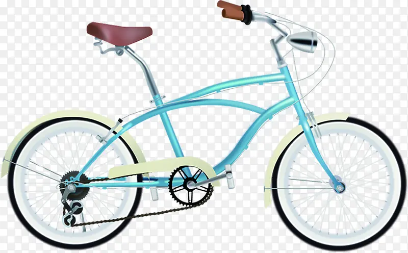 蓝色高清自行车装饰