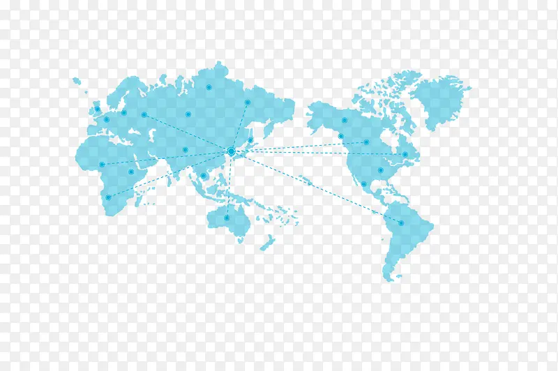 蓝色科技地球图标