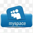 myspace蓝色图标