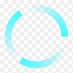 蓝色科技循环图标