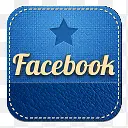 Facebook蓝色星星标志图标