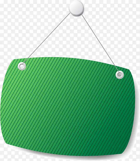 绿色线条吊牌标签