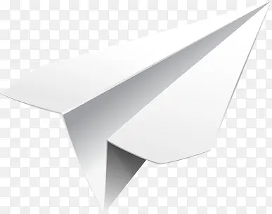 手绘白色环保纸飞机
