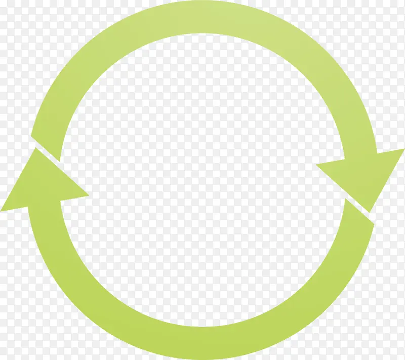 绿色圆环手绘箭头标签