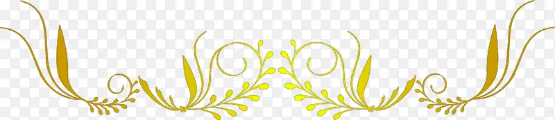 黄色麦穗欧式花纹