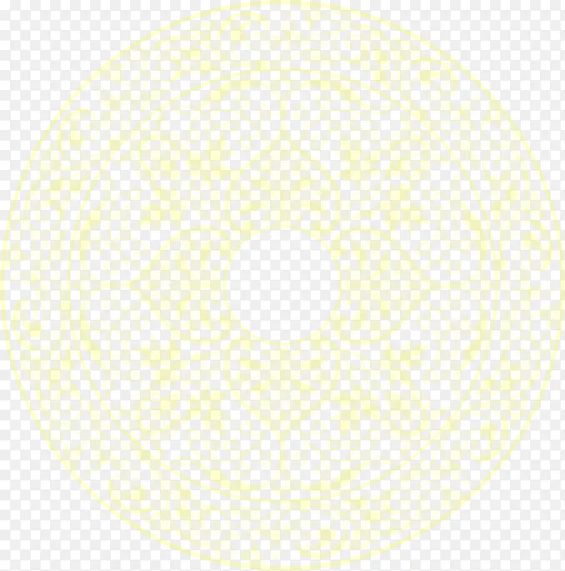 黄色朦胧圆形花纹