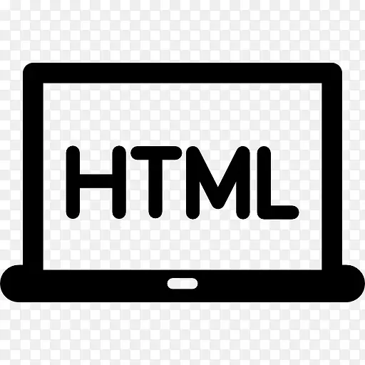 HTML的笔记本电脑浏览器图标