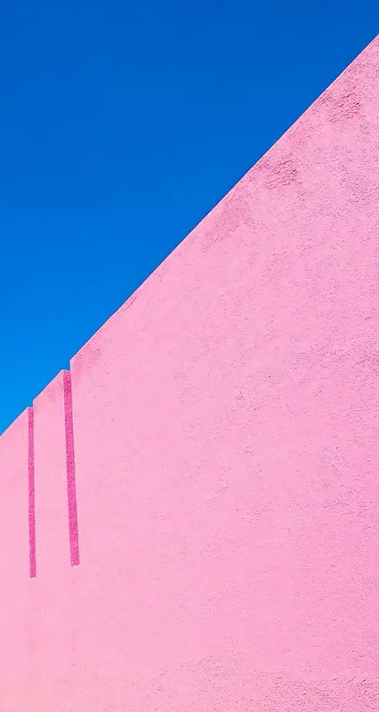 蓝色粉色拼接背景