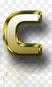 黄金质感字母CPNG图片素材下载_图片编号10591749-PNG素材网