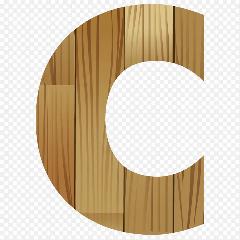 木纹英文字母C