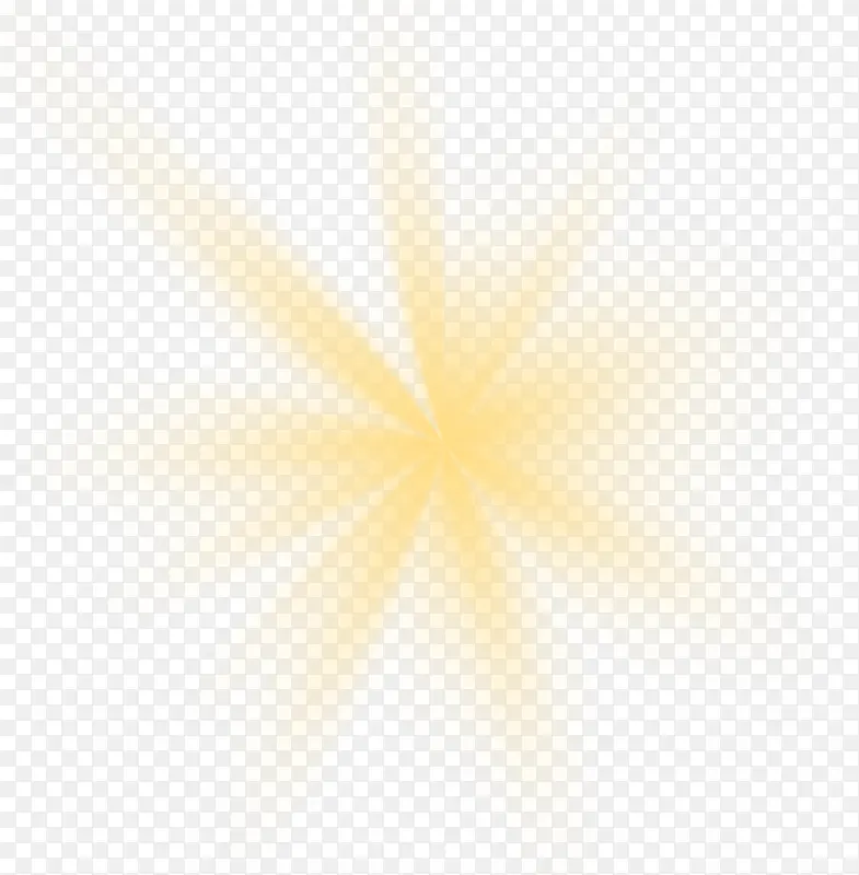 黄色光束动态光效PNG图片