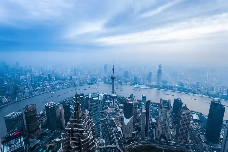 现代上海都市高楼