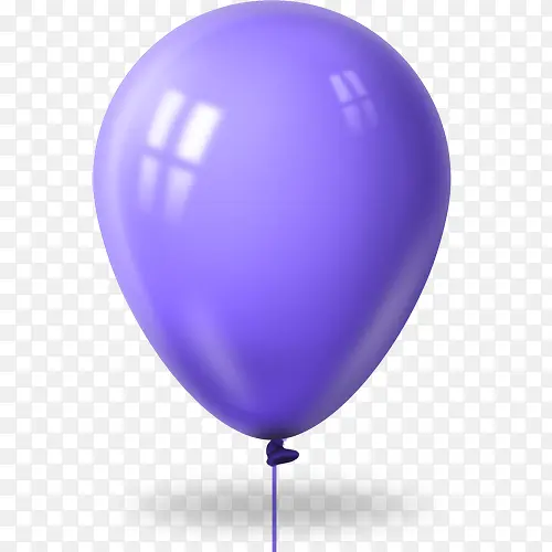 紫色气球漂浮设计
