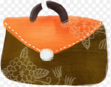 手绘中式花纹包包手包