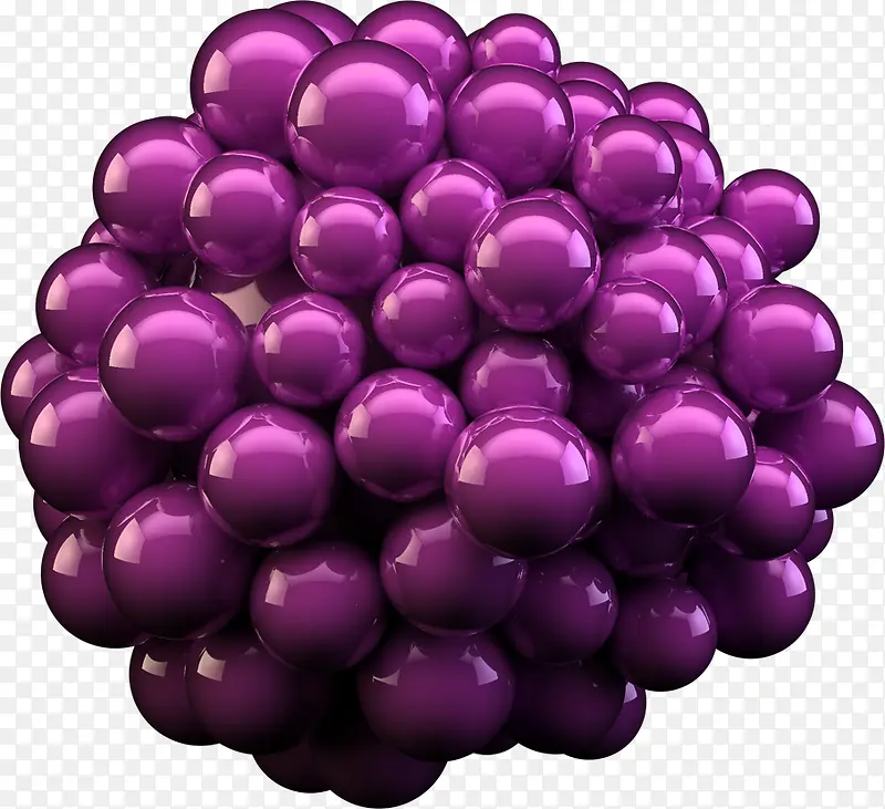 紫色可爱气球设计