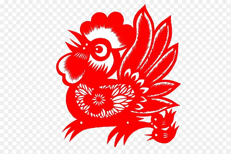 鸡年剪纸