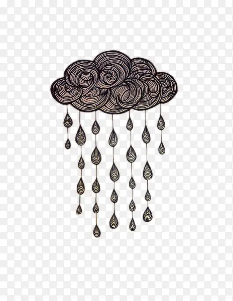 下雨的云