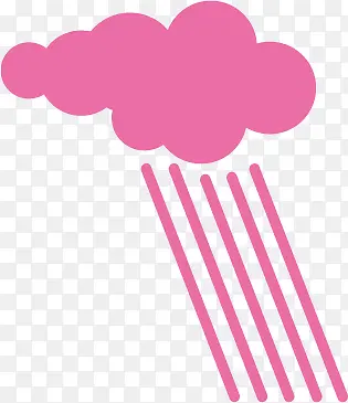 云朵下雨