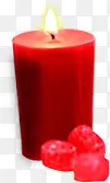 高清摄影红色的蜡烛