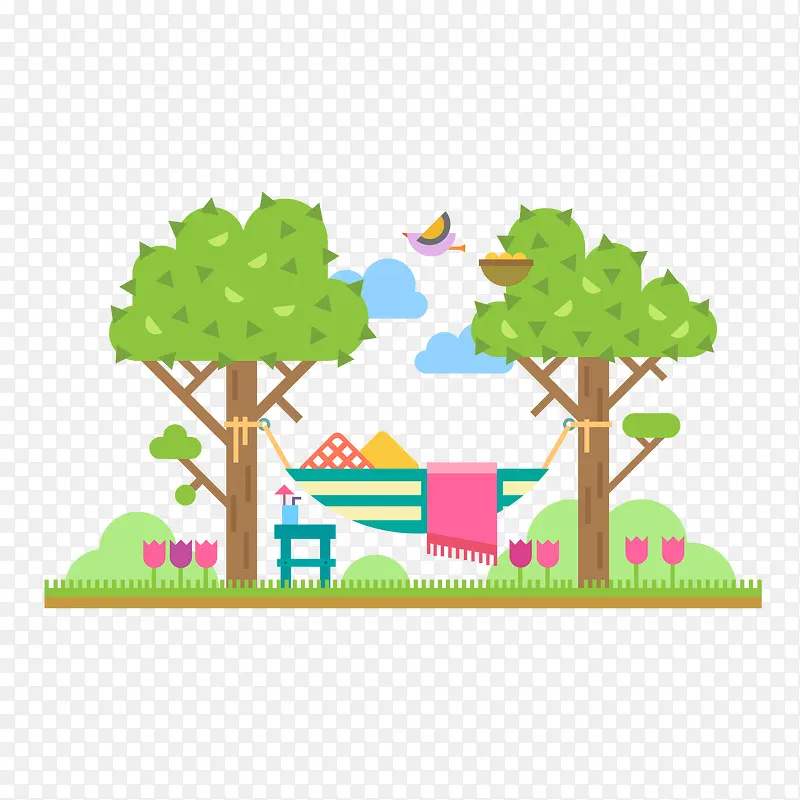 扁平化风景