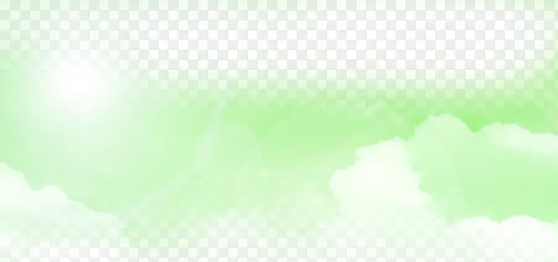绿色春天唯美梦幻云雾