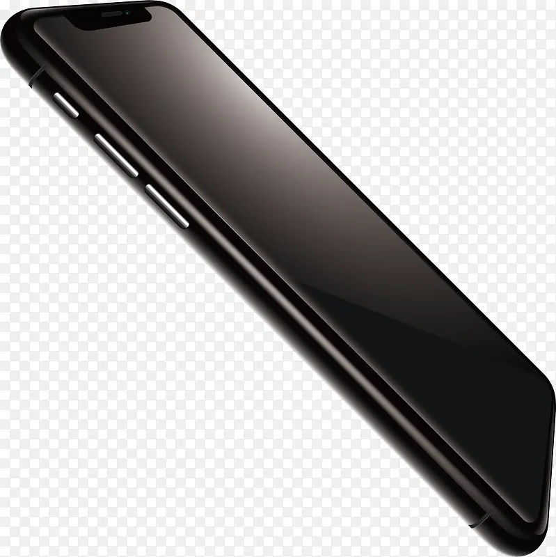黑色质感手机模型