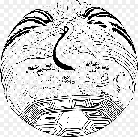 素描神鹤