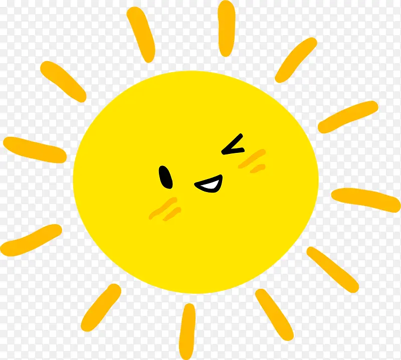 手绘太阳
