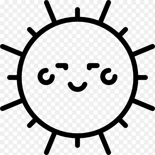 微笑的太阳图标