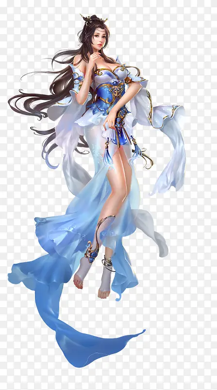 古典风格游戏女子
