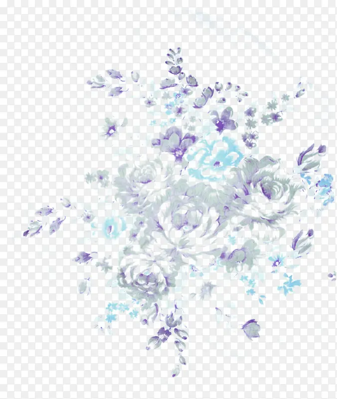 漂亮蓝紫色花朵