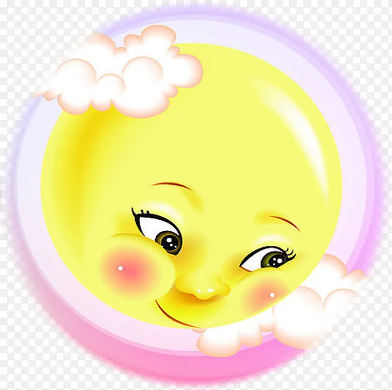 黄色太阳创意设计笑脸