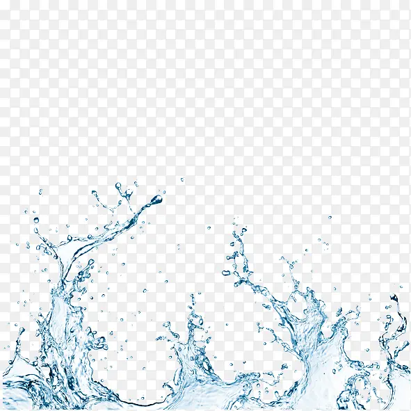蓝色纯净水流设计