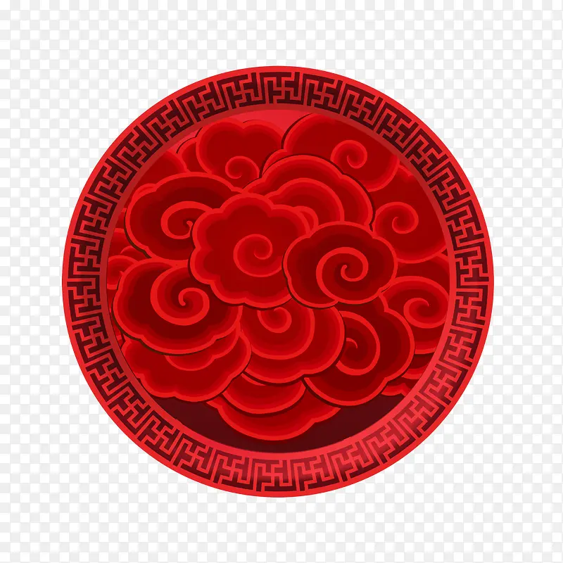 中式古典云纹花纹