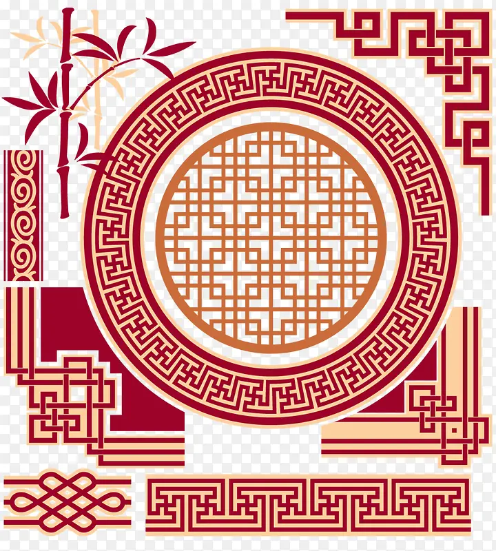 中国风古典装饰元素PNG图片素材下载_图片编号10617887-PNG素材网