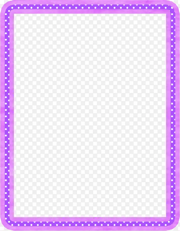 紫色圆点边框素材