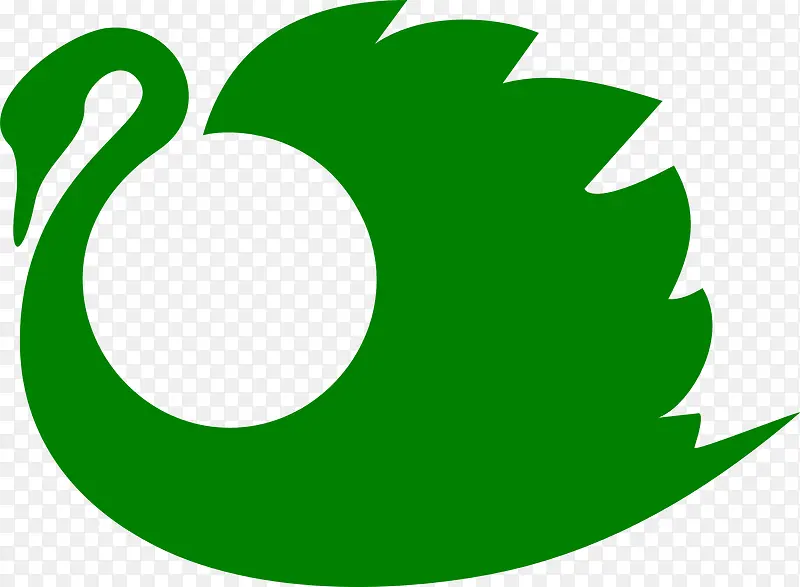 绿色艺术鹤