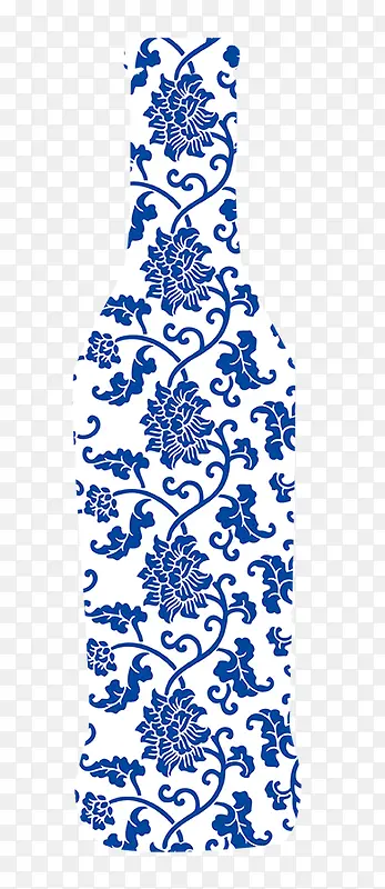 中国风蓝色瓷器花纹