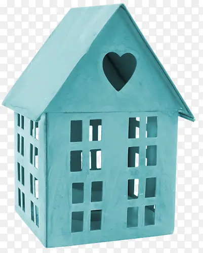 可爱的蓝色小房子