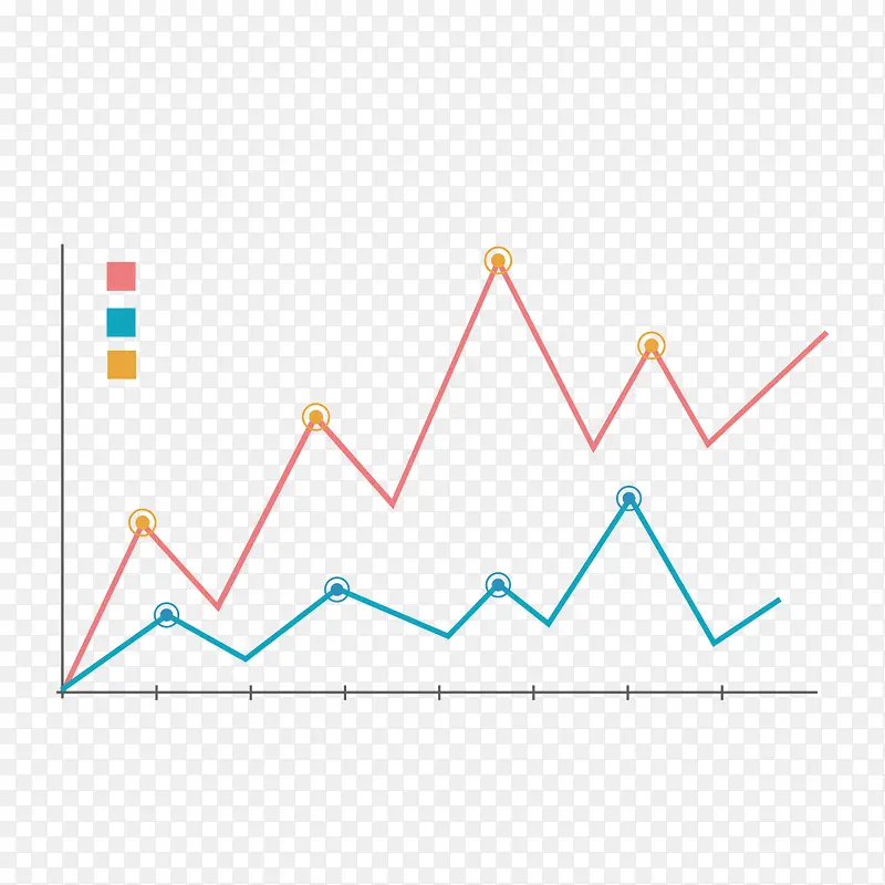 彩色折线数据分析