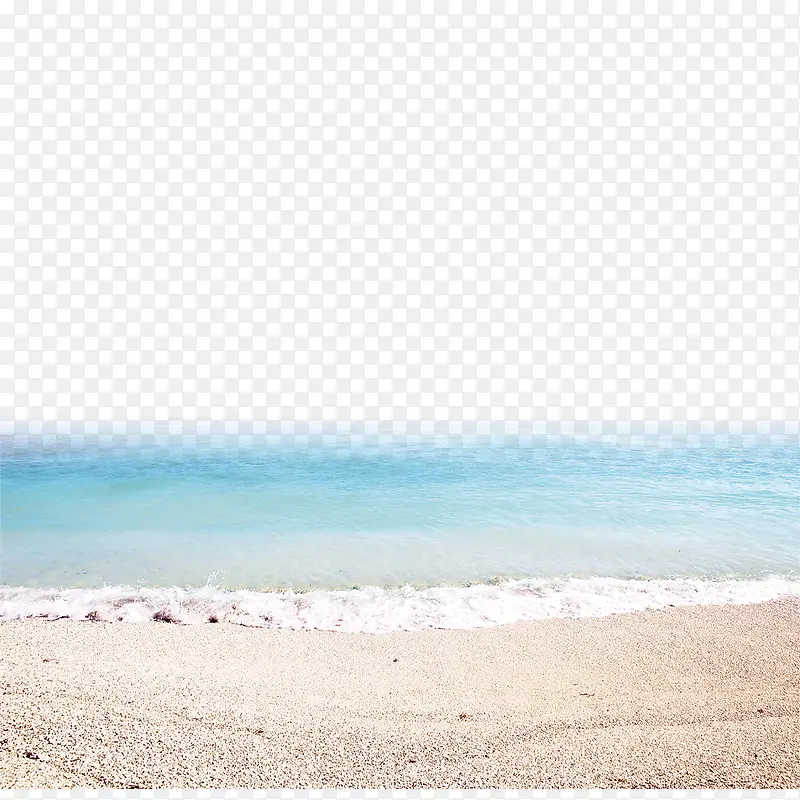 蓝色海水海滩海报背景