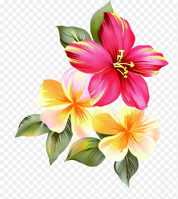 彩色花朵个性设计