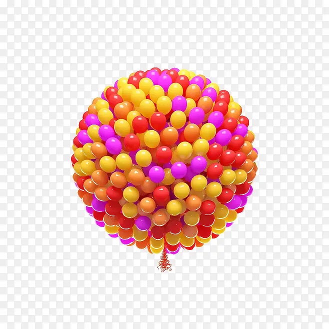 圆形气球彩色