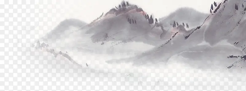中国风水墨山水装饰PNG图片素材下载_图片编号10631828-PNG素材网