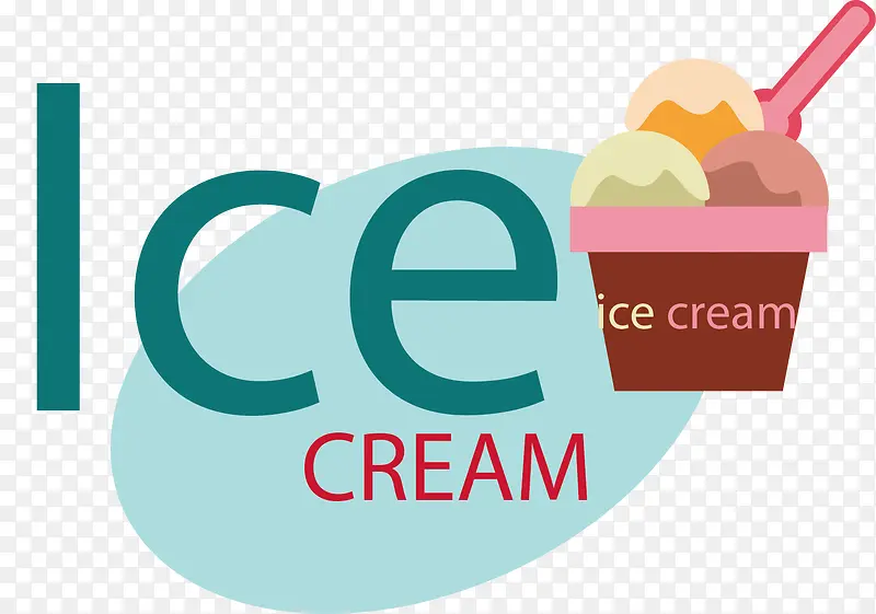 矢量图创意冰淇淋海报