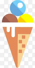 扁平化冰淇淋
